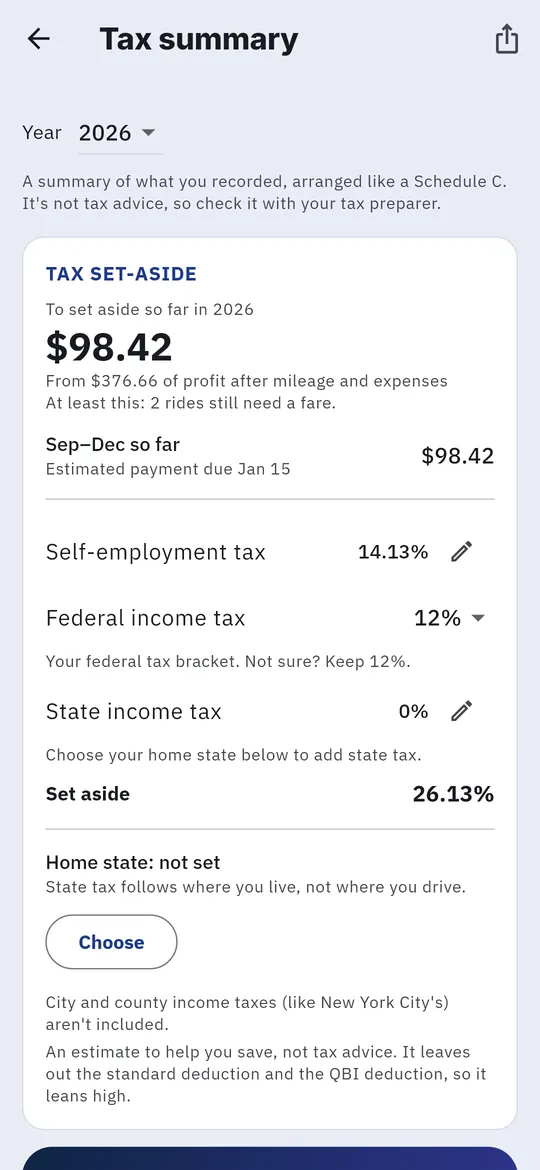 Tax summary